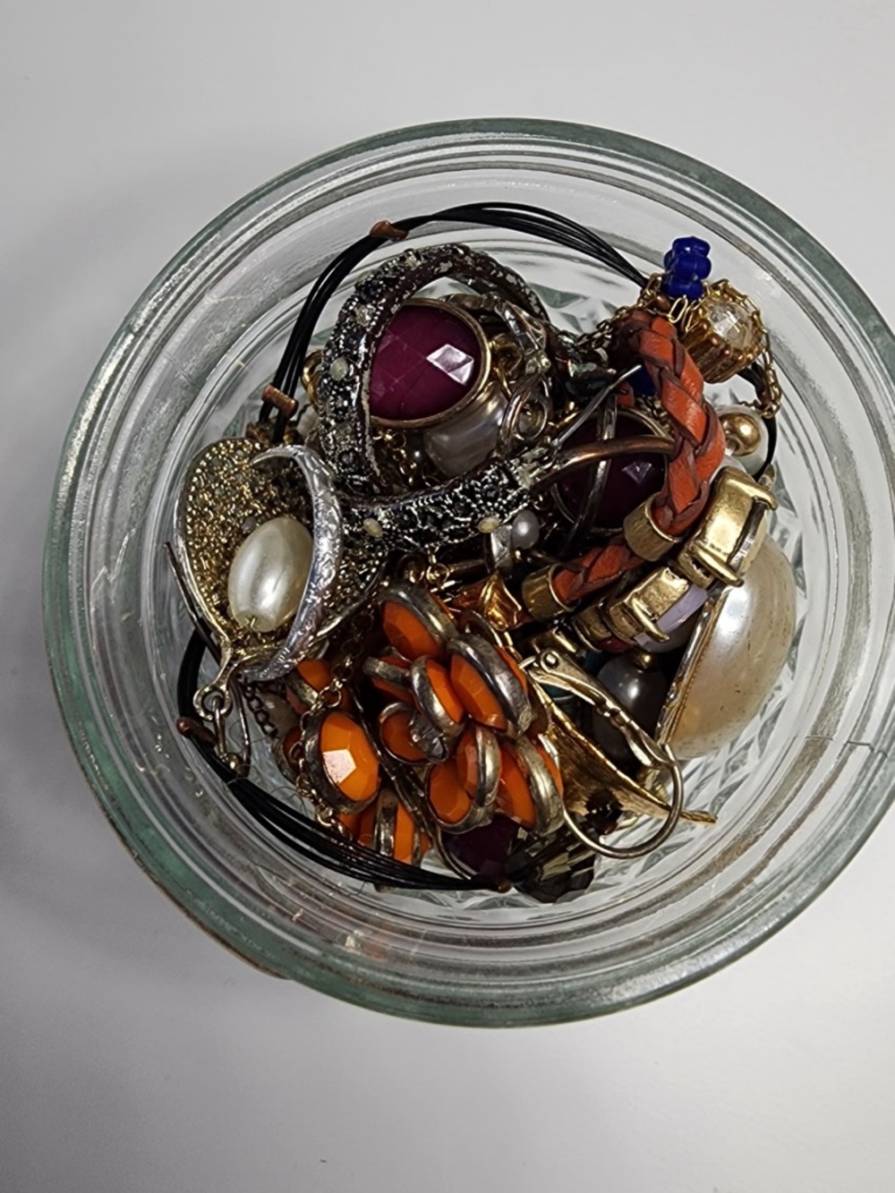 Extra Small Gold Toned Jewelry Jar